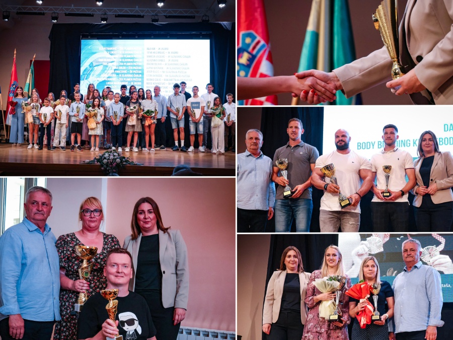 Dodijeljene nagrade najuspješnijim sportašicama, sportašima i sportskim udrugama s područja županije